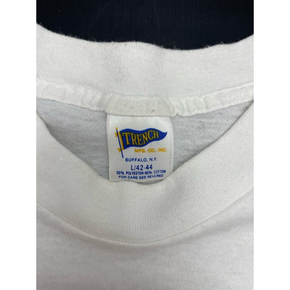 Vintage Trench Cincinnati Reds Size L 1990s World Series Single Stitch T-Shirt - Picture 4 of 9